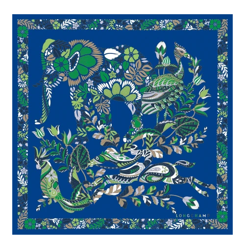 Silk scarf Square 50 FORÊT