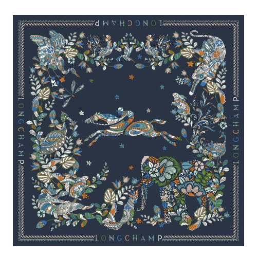 Silk Scarf 90 Forêt Longchamp