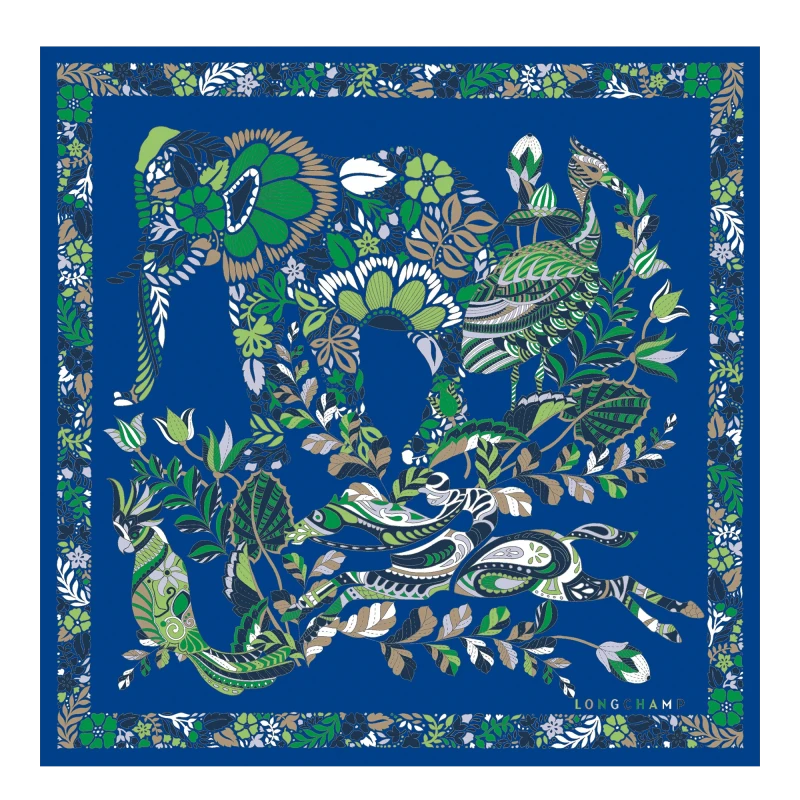 Silk scarf Square 50 FORÊT