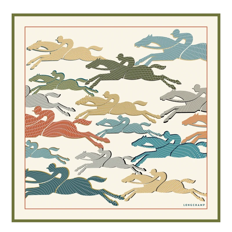 Silk scarf 70 LONGCHAMP RUN