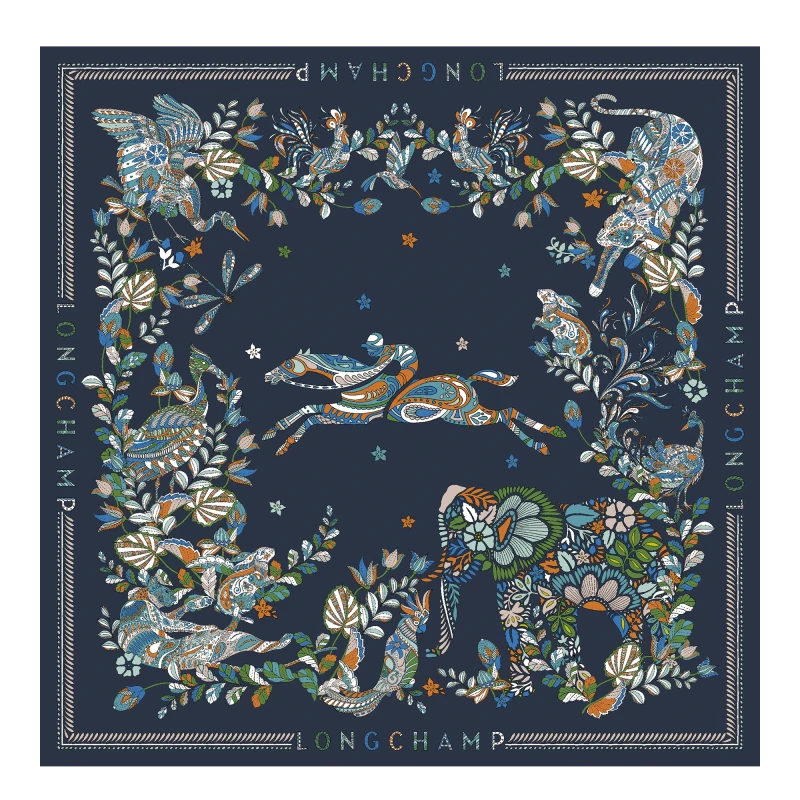 Silk Scarf 90 Forêt Longchamp